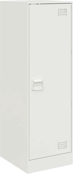 vidaXL - Dressoir - 34,5x39x107 - cm - staal - wit