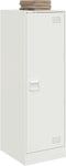 vidaXL - Dressoir - 34,5x39x107 - cm - staal - wit