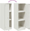 vidaXL - Dressoir - 34,5x39x107 - cm - staal - wit