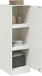 vidaXL - Dressoir - 34,5x39x107 - cm - staal - wit
