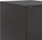 vidaXL - Dressoir - 34,5x39x107 - cm - staal - zwart