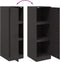 vidaXL - Dressoir - 34,5x39x107 - cm - staal - zwart
