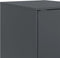vidaXL - Dressoir - 34,5x39x73 - cm - staal - antracietkleurig