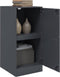 vidaXL - Dressoir - 34,5x39x73 - cm - staal - antracietkleurig
