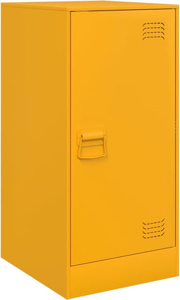 vidaXL - Dressoir - 34,5x39x73 - cm - staal - mosterdgeel