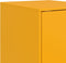 vidaXL - Dressoir - 34,5x39x73 - cm - staal - mosterdgeel