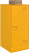vidaXL - Dressoir - 34,5x39x73 - cm - staal - mosterdgeel