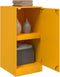 vidaXL - Dressoir - 34,5x39x73 - cm - staal - mosterdgeel