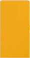 vidaXL - Dressoir - 34,5x39x73 - cm - staal - mosterdgeel