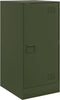 vidaXL - Dressoir - 34,5x39x73 - cm - staal - olijfgroen