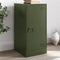 vidaXL - Dressoir - 34,5x39x73 - cm - staal - olijfgroen