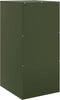 vidaXL - Dressoir - 34,5x39x73 - cm - staal - olijfgroen