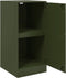 vidaXL - Dressoir - 34,5x39x73 - cm - staal - olijfgroen