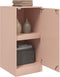 vidaXL - Dressoir - 34,5x39x73 - cm - staal - roze