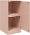vidaXL - Dressoir - 34,5x39x73 - cm - staal - roze