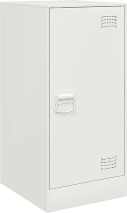 vidaXL - Dressoir - 34,5x39x73 - cm - staal - wit