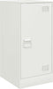 vidaXL - Dressoir - 34,5x39x73 - cm - staal - wit