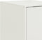 vidaXL - Dressoir - 34,5x39x73 - cm - staal - wit