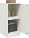 vidaXL - Dressoir - 34,5x39x73 - cm - staal - wit