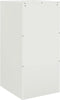 vidaXL - Dressoir - 34,5x39x73 - cm - staal - wit
