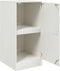 vidaXL - Dressoir - 34,5x39x73 - cm - staal - wit