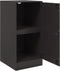 vidaXL - Dressoir - 34,5x39x73 - cm - staal - zwart