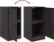 vidaXL - Dressoir - 34,5x39x73 - cm - staal - zwart