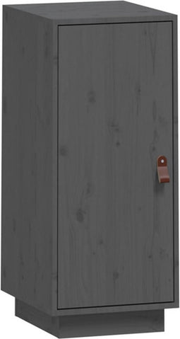 vidaXL - Dressoir - 34x40x75 - cm - massief - grenenhout - grijs