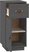 vidaXL - Dressoir - 34x40x75 - cm - massief - grenenhout - grijs