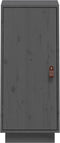 vidaXL - Dressoir - 34x40x75 - cm - massief - grenenhout - grijs