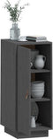 vidaXL - Dressoir - 34x40x75 - cm - massief - grenenhout - grijs