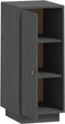 vidaXL - Dressoir - 34x40x75 - cm - massief - grenenhout - grijs