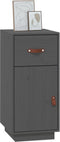 vidaXL - Dressoir - 34x40x75 - cm - massief - grenenhout - grijs