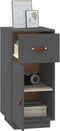 vidaXL - Dressoir - 34x40x75 - cm - massief - grenenhout - grijs
