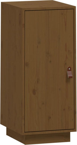 vidaXL - Dressoir - 34x40x75 - cm - massief - grenenhout - honingbruin