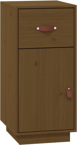 vidaXL - Dressoir - 34x40x75 - cm - massief - grenenhout - honingbruin