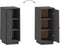 vidaXL - Dressoir - 34x40x75 - cm - massief - grenenhout - honingbruin