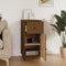 vidaXL - Dressoir - 34x40x75 - cm - massief - grenenhout - honingbruin