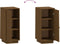 vidaXL - Dressoir - 34x40x75 - cm - massief - grenenhout - honingbruin
