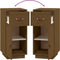 vidaXL - Dressoir - 34x40x75 - cm - massief - grenenhout - honingbruin