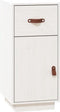 vidaXL - Dressoir - 34x40x75 - cm - massief - grenenhout - wit