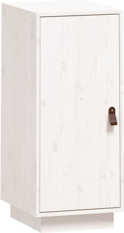 vidaXL - Dressoir - 34x40x75 - cm - massief - grenenhout - wit