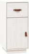 vidaXL - Dressoir - 34x40x75 - cm - massief - grenenhout - wit