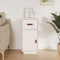 vidaXL - Dressoir - 34x40x75 - cm - massief - grenenhout - wit