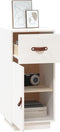 vidaXL - Dressoir - 34x40x75 - cm - massief - grenenhout - wit