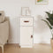 vidaXL - Dressoir - 34x40x75 - cm - massief - grenenhout - wit