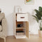 vidaXL - Dressoir - 34x40x75 - cm - massief - grenenhout - wit