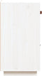 vidaXL - Dressoir - 34x40x75 - cm - massief - grenenhout - wit