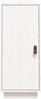 vidaXL - Dressoir - 34x40x75 - cm - massief - grenenhout - wit