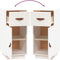 vidaXL - Dressoir - 34x40x75 - cm - massief - grenenhout - wit